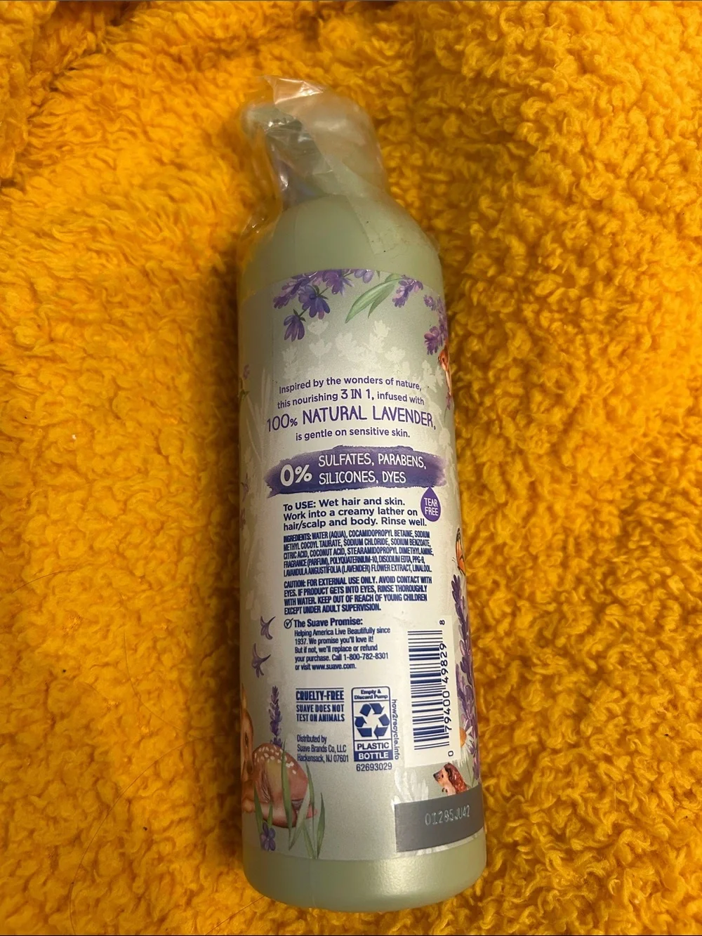 3-in-1 Lavender Shampoo Conditioner Body Wash - Lavender